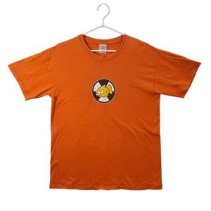 The Simpsons Blinky Three-Eyed Fish Orange T-Shirt Mens Medium Cotton Gildan Tee